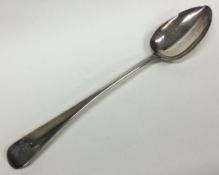 A large silver basting spoon. London 1811.