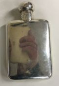 A silver flask with screw-top lid. London 1903.