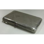 An early 20th Century Russian silver cigarette case.