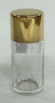 A silver gilt perfume bottle with screw-top lid. 1927.