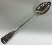 PETER, ANN & WILLIAM BATEMAN: A large Georgian silver basting / serving spoon. London 1800.