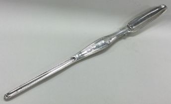 An Indian Colonial silver marrow scoop. By Hamilton & Co.