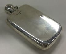 A Victorian silver flask with screw top lid. Sheffield 1892. By James Dixon & Sons.