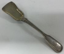 A Russian silver sugar spoon.