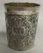 An 18th Century Continental silver beaker.