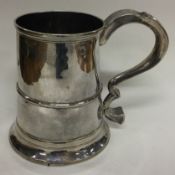 NEWCASTLE: A rare large silver mug. 1784. By John Mitchison.