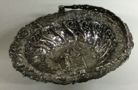 An 18th Century Georgian silver basket. London 1770.