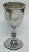 A Judaica silver goblet. Birmingham 1908.