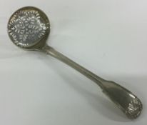 A Georgian silver sifter spoon. London 1784.