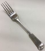 ABERDEEN: A Georgian Scottish Provincial silver fork with crested decoration. By William Jamieson.