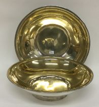 A pair of 19th Century Russian silver bowls. Marked to bases and dated 1873.