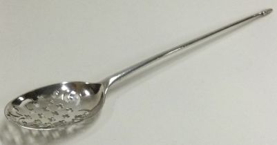 A silver mote spoon. London. Circa 1750.
