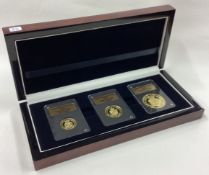A cased 1816 limited edition fractional gold coin set.