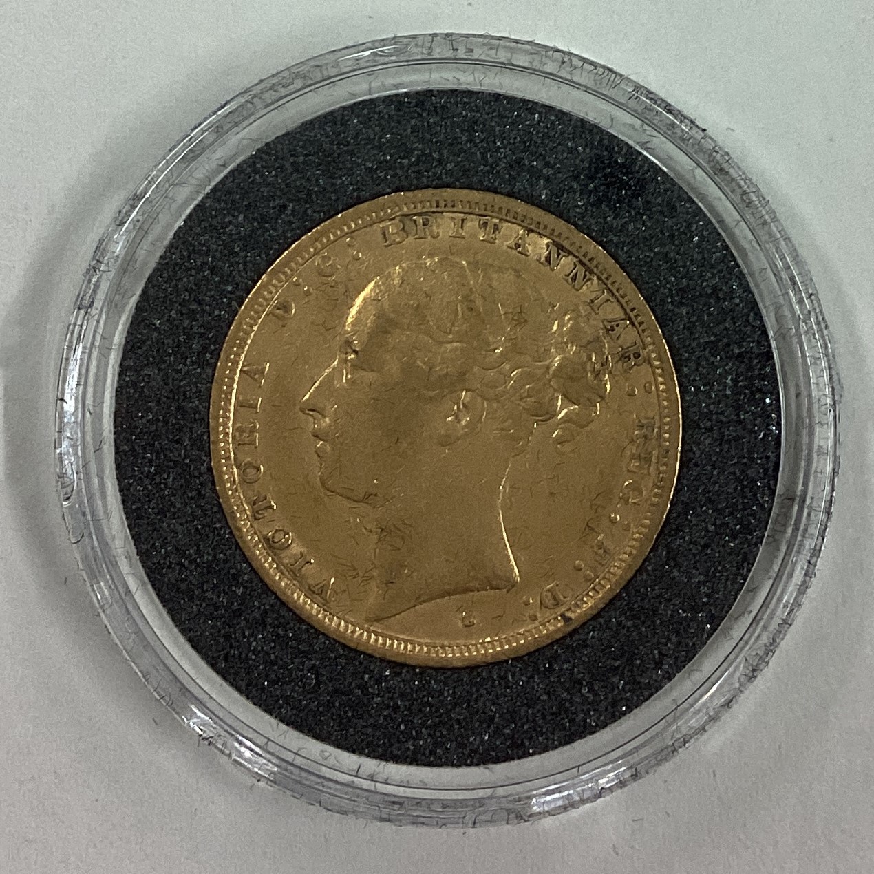 An 1887 gold Full Sovereign coin. - Image 2 of 2