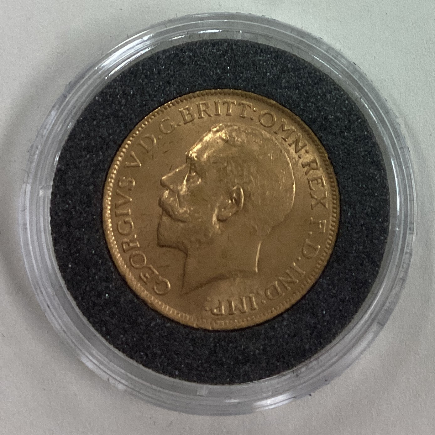 A 1914 gold Full Sovereign coin. - Image 2 of 2