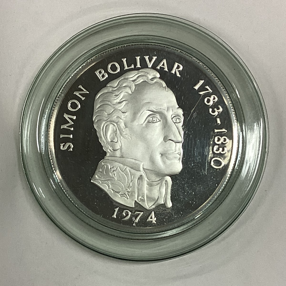 A 1974 Panama 20 Balboas Proof silver coin. - Image 2 of 3