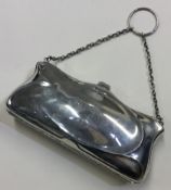 A large Art Nouveau silver purse. Birmingham 1910.