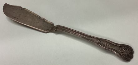 A silver King's pattern butter knife. Birmingham.