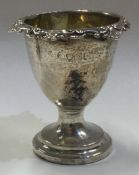 A Georgian silver egg cup. London 1809.