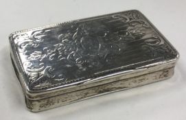 A 19th Century French silver snuff box.
