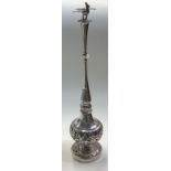 A large early 19th Century Chinese silver rose water sprinkler.