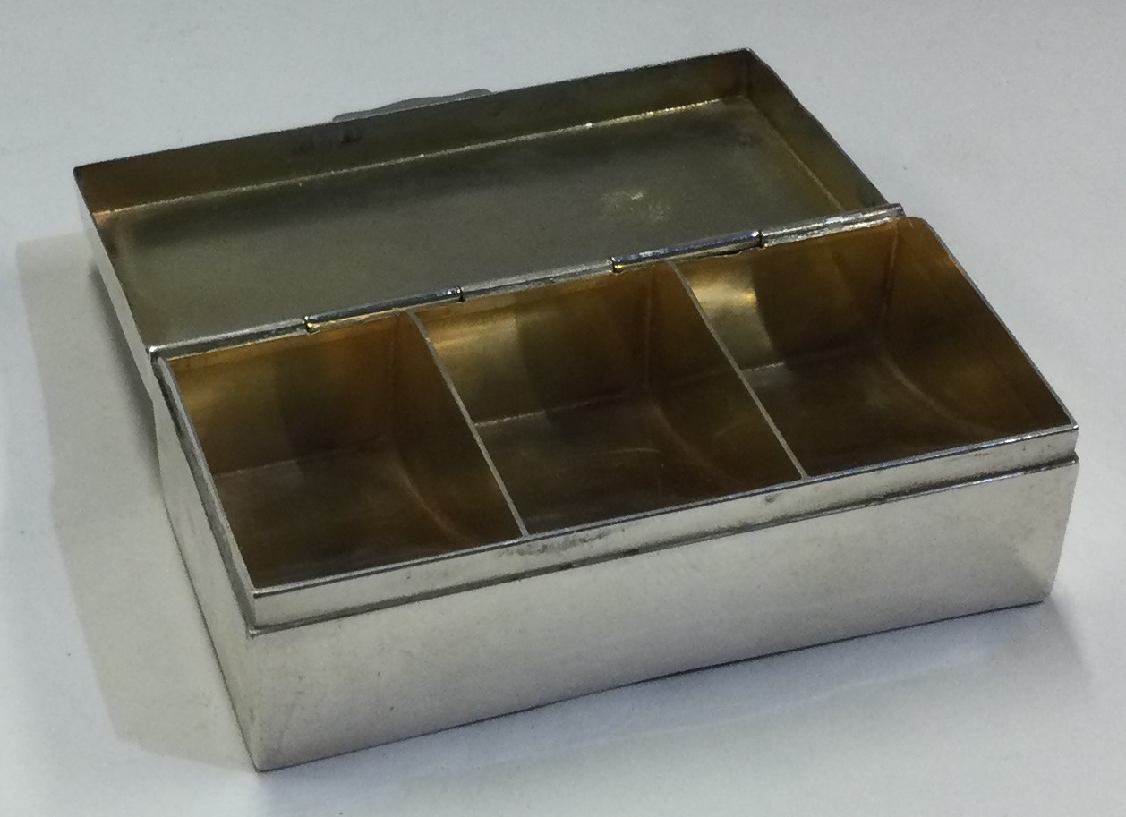 An 18th Century Continental silver stamp box. - Image 2 of 2