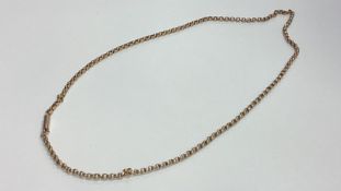 A 9 carat circular link chain.