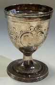 A Georgian silver goblet. London 1801.