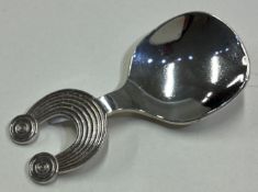 DUBLIN: A rare Irish silver caddy spoon. 1973.