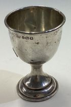 A silver egg cup. Birmingham.