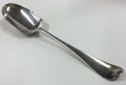 A heavy 18th Century George III silver bottom marked tablespoon.