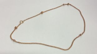 A 9 carat fancy link chain.