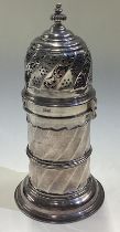 CHESTER: A heavy silver sugar caster with bayonet fitting.