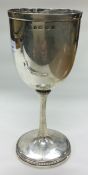 A Victorian silver goblet. Birmingham 1878.