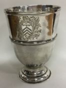 A good oversized 18th Century George III silver beaker. London 1754. By Benjamin Cartwright.