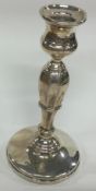A silver candlestick. Birmingham 1932.