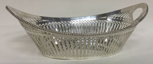 A Dutch silver pierced basket. Marked to base.