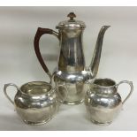 LIBERTY & CO: A silver coffee set. Birmingham 1929.