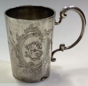 A 19th Century Continental silver christening mug.