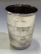CHESTER: A collapsible silver beaker in original case.