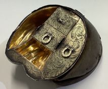 A rare Victorian silver spice box in the form of a hoof. London 1841.