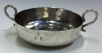 A good quality early silver two-handled bowl with loop handles.