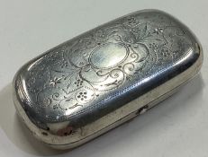 A 19th Century Russian silver cigarette case.