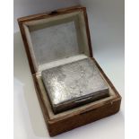 A rare mid 19th Century Japanese silver cigar box.