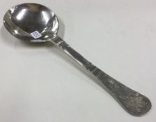 An 18th Century Norwegian silver spoon.