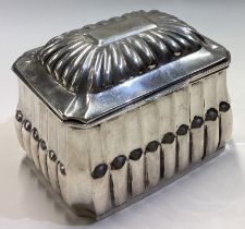 A large silver Judaica etrog spice box.