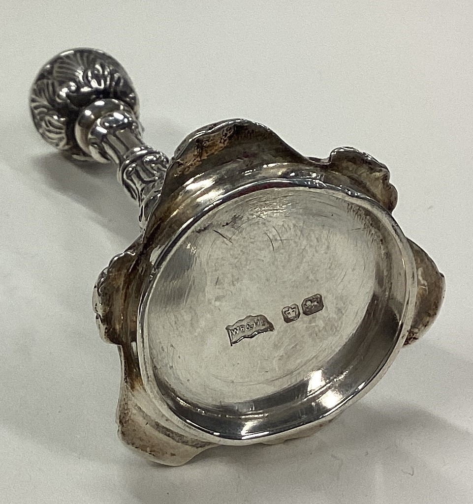 A heavy Victorian silver chamberstick. - Image 3 of 3