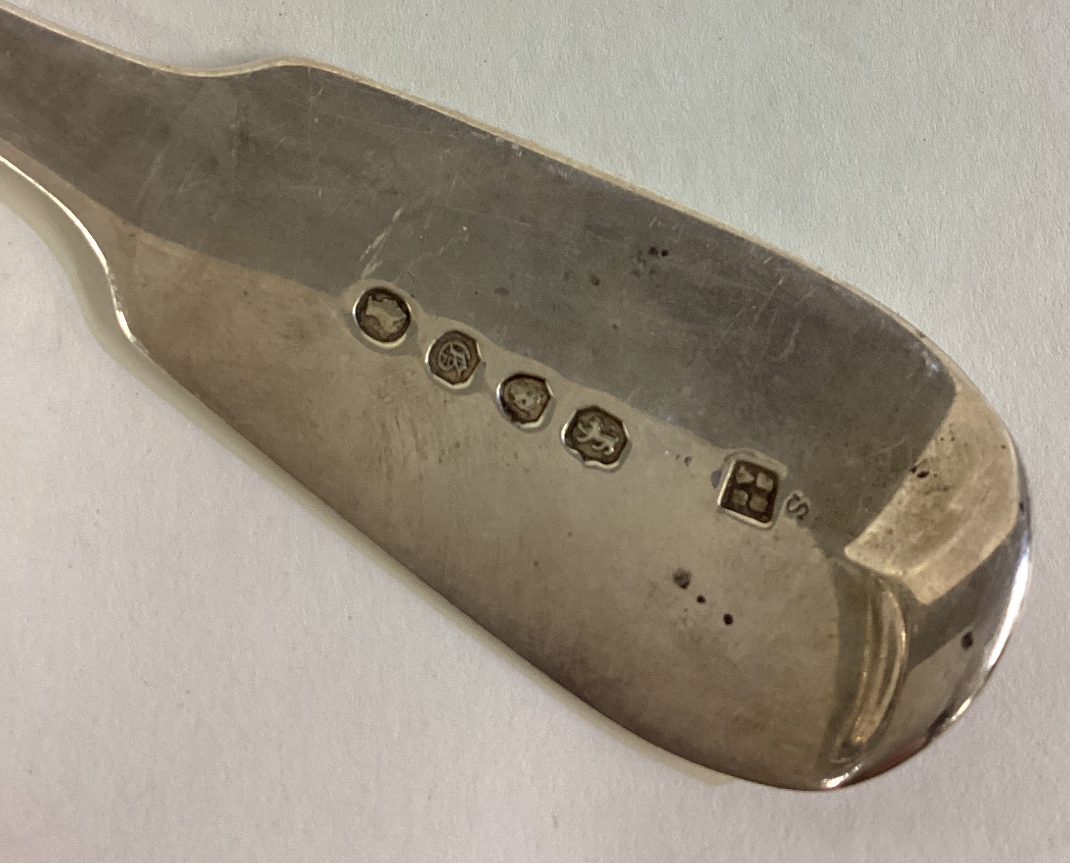 A Victorian silver fish slice. - Image 3 of 3