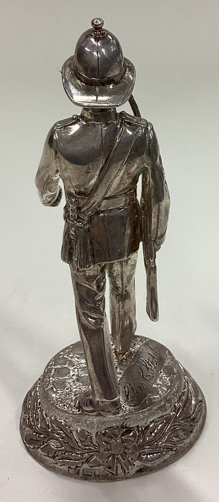 OF MILITARY INTEREST: A silver figure of a Colour Sergeant. - Image 3 of 4