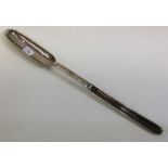 A silver marrow scoop. London 1745.